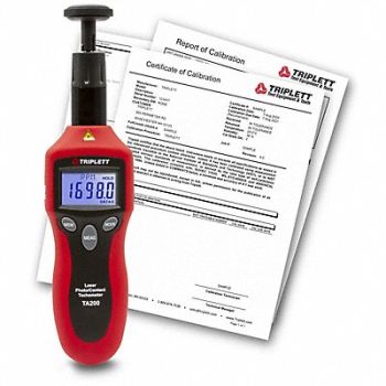 TRIPLETT Combination Tachometer with NIST, 794UE2