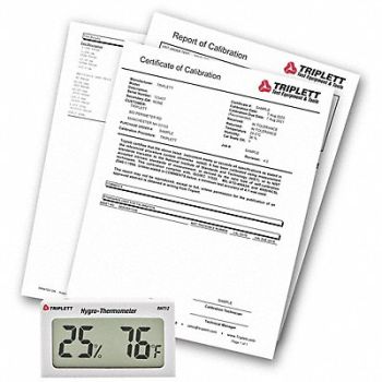 TRIPLETT MINI HYGRO-THERMOMETER, 794UE8