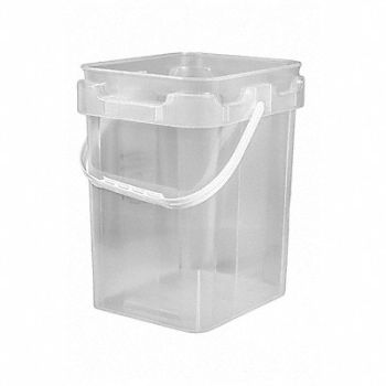 BASCO Bucket Plastic Clear 11 x7-1/2, 795N65