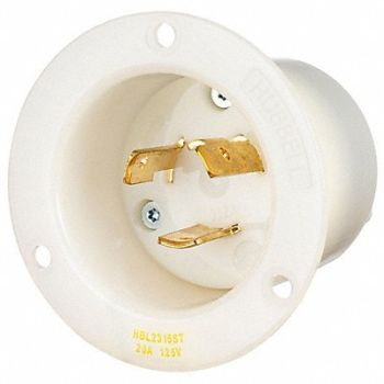 HUBBELL Locking Receptacle, 797VA8