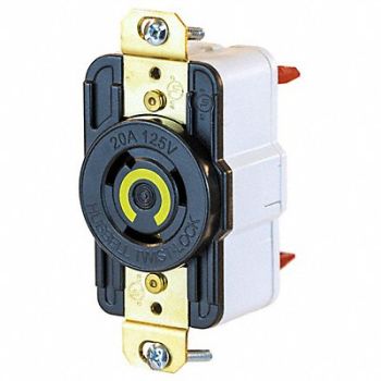 HUBBELL Locking Receptacle, 797VE9