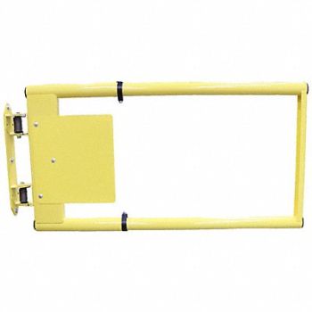 PS INDUSTRIES Pedestrian Safety Gate Yellow Steel 24 H, 797VH9