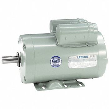 LEESON Motor 3 hp Single Phase Frame Steel, 798KM9