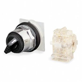 SCHNEIDER ELECTRIC Non-Illum Selectr Swtch 30mm 4 Pos Lever, 7A166