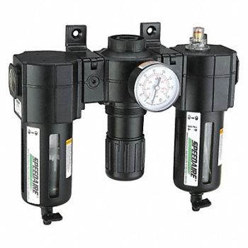 SPEEDAIRE FRL 3 pcs 3/4 NPT 5 micron 142 cfm, 7D739