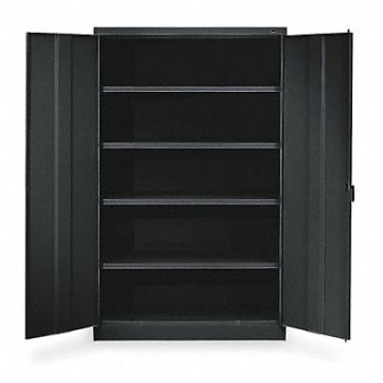TENNSCO Storage Cabinet Unassembled Black, 204H79