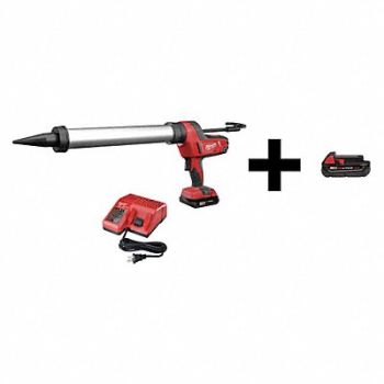 MILWAUKEE Caulk Gun with Additional Battery 18V, 7DH51