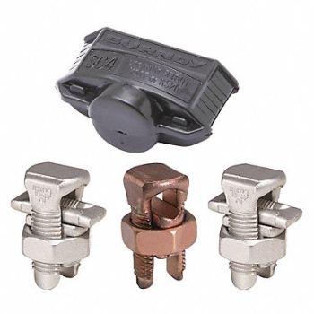 BURNDY Split-Bolt Conn Kit Cu, 7DX24