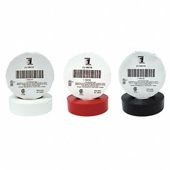 GRAINGER APPROVED Elec Tape 66 ft Lx3/4 W 7 mil Assorted, 7DX33