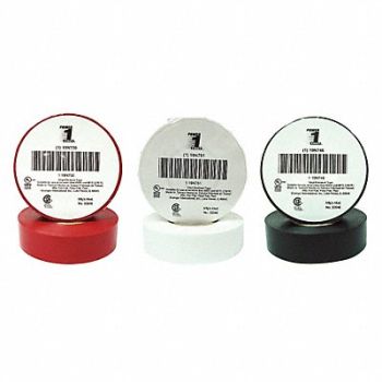 GRAINGER APPROVED Elec Tape 60 ft Lx3/4 W 7 mil Assorted, 7DX34