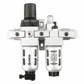 GROZ FRL 2 pcs 1/4 NPT 40 micron 18 cfm, 7DX37