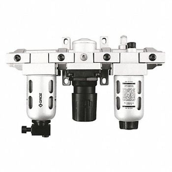 GROZ FRL 3 pcs 1/4 NPT 40 micron 18 cfm, 7DX44