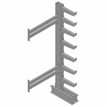 JARKE Cntlvr Rk 40 inx96 inx50 3/16 in Add-On, 9VZU4