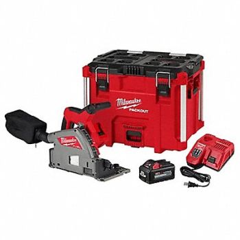 MILWAUKEE Plunge Track Saw Kit Cordless 6300 RPM, 800U13