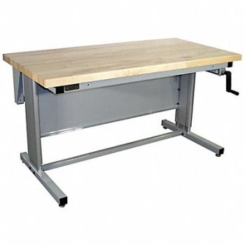 PRO-LINE Workstation Ergo Solid Maple Lt Gray, 800X44