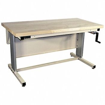 PRO-LINE Workstation Ergo Solid Maple Lt Beige, 800X45
