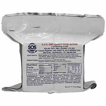 FIRST AID ONLY Emergency Food Ration Packet 17.7 oz, 798CY3