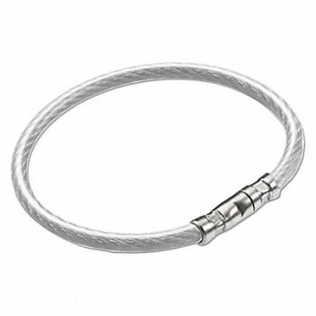 LUCKY LINE PRODUCTS Twisty Key Ring Clear PK5, 3EGL9