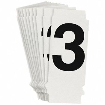 BRADY Numbers and Letters Labels PK 10, 800P09