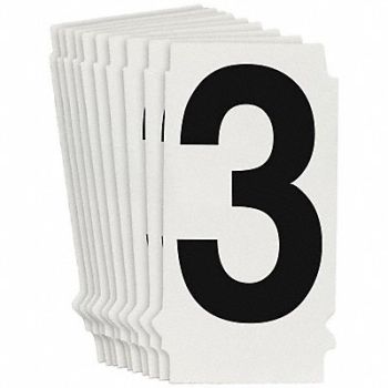 BRADY Numbers and Letters Labels PK 10, 800P19