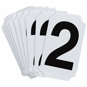 BRADY Numbers and Letters Labels PK 10, 800P28