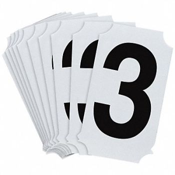 BRADY Numbers and Letters Labels PK 10, 800P29