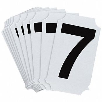 BRADY Numbers and Letters Labels PK 10, 800P33
