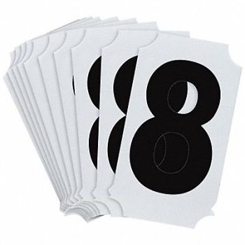 BRADY Numbers and Letters Labels PK 10, 800P34