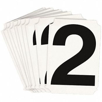 BRADY Numbers and Letters Labels PK 10, 800P38