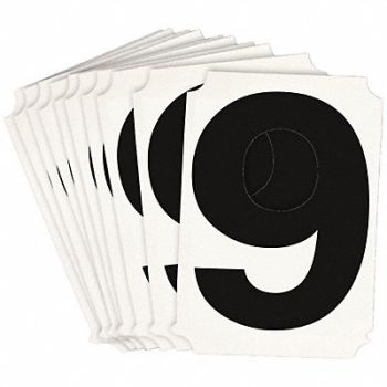 BRADY Numbers and Letters Labels PK 10, 800P45