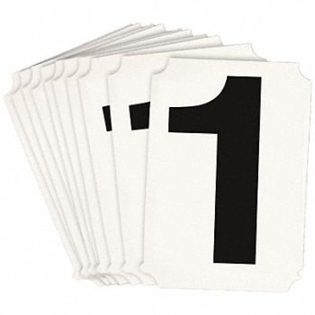 BRADY Numbers and Letters Labels PK 10, 800P47