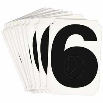 BRADY Numbers and Letters Labels PK 10, 800P52