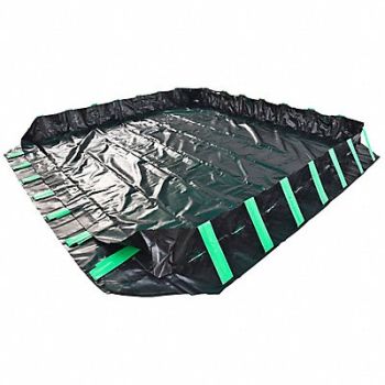 ULTRATECH Ultra-Containment Berm Black/Green 66 ft, 797FP6