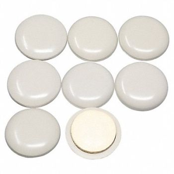 MASTER CASTER Furniture Glides Self-Stick Round 1 PK8, 1APU8