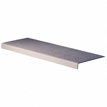 FIBERGRATE Stair Tread Cover Gray 144in W Polyester, 4ATZ7