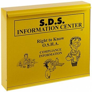 BRADY Information Cabinet 26-1/2 in W 5 in D, 8A135