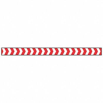 GRAINGER APPROVED Barricade Tape Red/White 180 ft x 2 In, 8A165