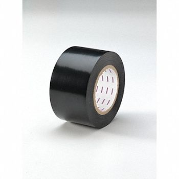 GRAINGER APPROVED E0419 Floor Tape Black 3 inx180 ft Roll, 3YRZ8