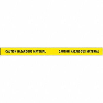 GRAINGER APPROVED Barricade Tape Yellow/Black 180ft x 2 In, 8A388