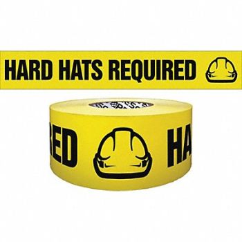 GRAINGER APPROVED Barricade Tape Yellow/Black 1000ft x 3In, 8A569