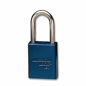 AMERICAN LOCK E7787 Lockout Padlock KA Blue 1-7/8 H PK12, 9GDF4