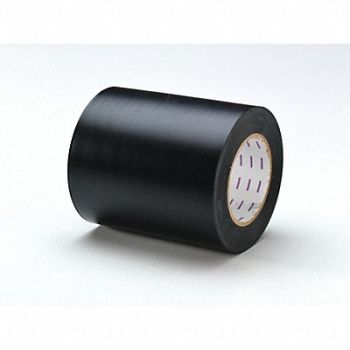 GRAINGER APPROVED E7755 Floor Tape Black 6 inx180 ft Roll, 8XYX6