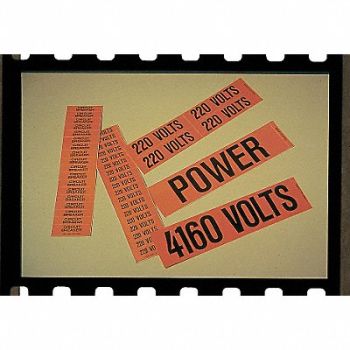 STRANCO INC Conduit/Voltage Marker 208 Volts PK5, 8AAD1