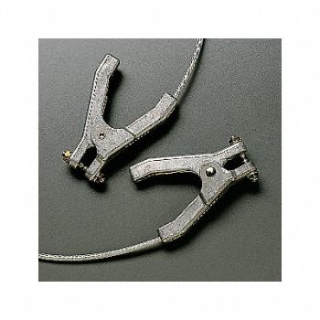 GRAINGER APPROVED Grounding Wire (2) Hand Clps 5ft, 9UP78