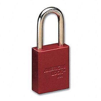 AMERICAN LOCK E7787 Lockout Padlock KA Red 1-7/8 H PK12, 9CEF6