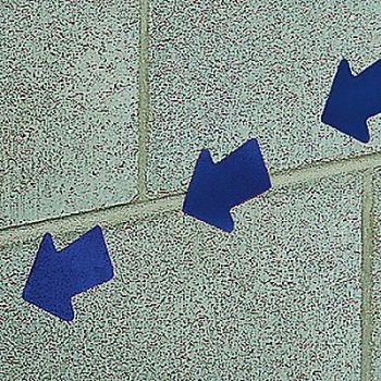 GRAINGER APPROVED Floor Tape Blue 3 inx3 ft Arrow PK50, 8XZJ8