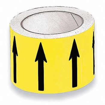 HARRIS INDUSTRIES Banding Tape Yellow 4in W 54ft Roll L, 8ADT3