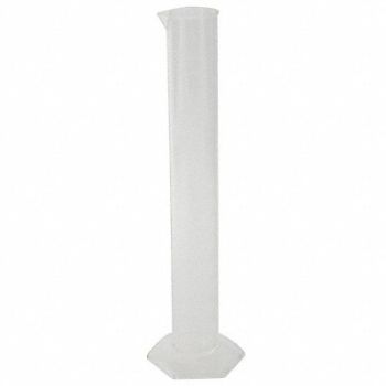 LAB SAFETY SUPPLY Graduated Cylinder 250mL 2mL Grads PMP, 8ADT5