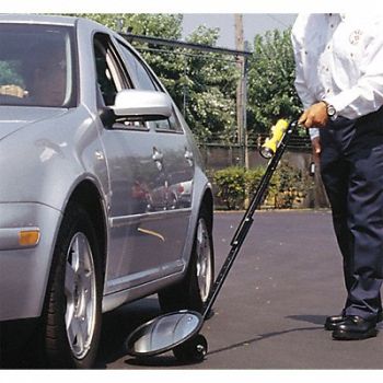 SEE ALL INDUSTRIES Inspection Mirror Outdoor Flat 18 dia, 9LEY2