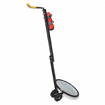 SEE ALL INDUSTRIES Inspection Mirror Indoor Flat 18in dia, 9E647